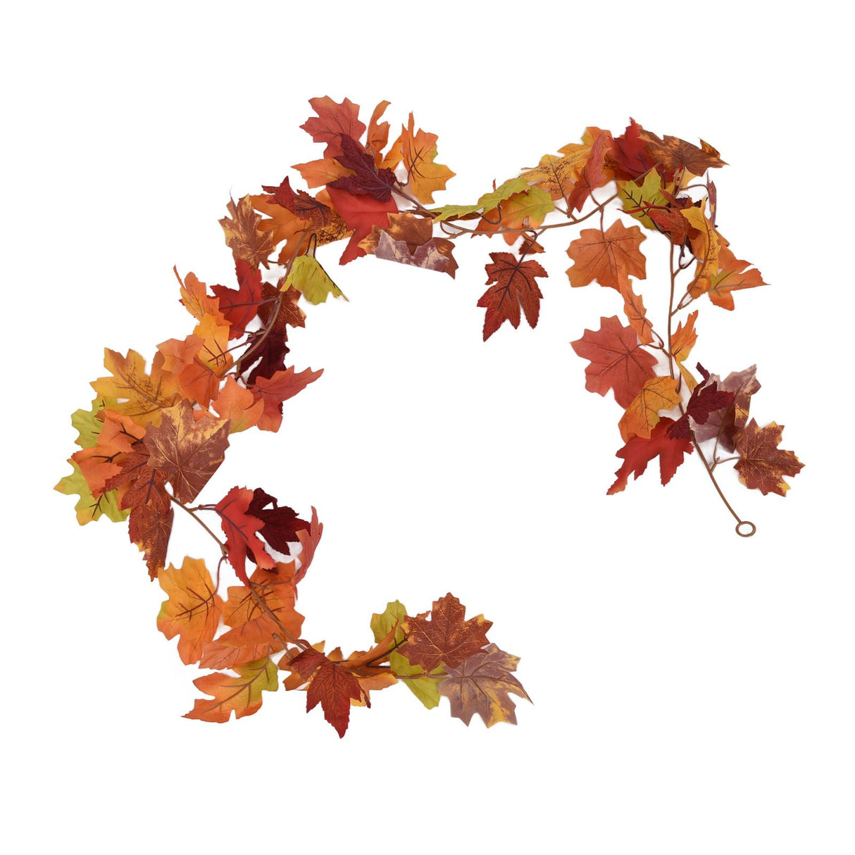Decorative Artificial Maple Garland Fall Leaf Garland Decoration Thanksgiving Halloween Fake Maple VineTwo Leaf Maple Leaf 7 Leaf Loop