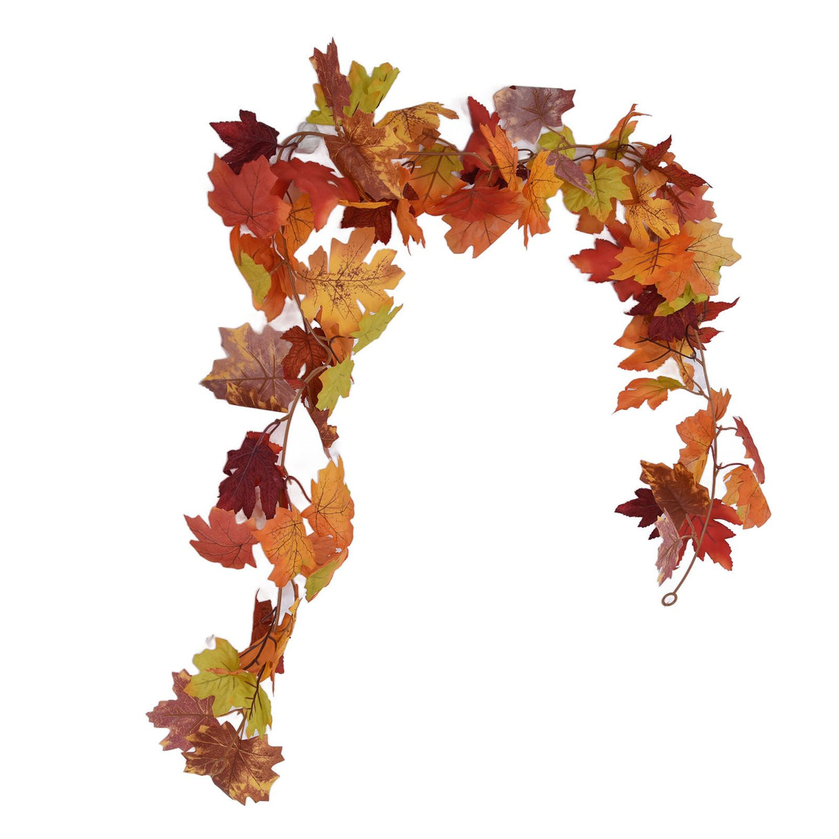 Decorative Artificial Maple Garland Fall Leaf Garland Decoration Thanksgiving Halloween Fake Maple VineTwo Leaf Maple Leaf 7 Leaf Loop