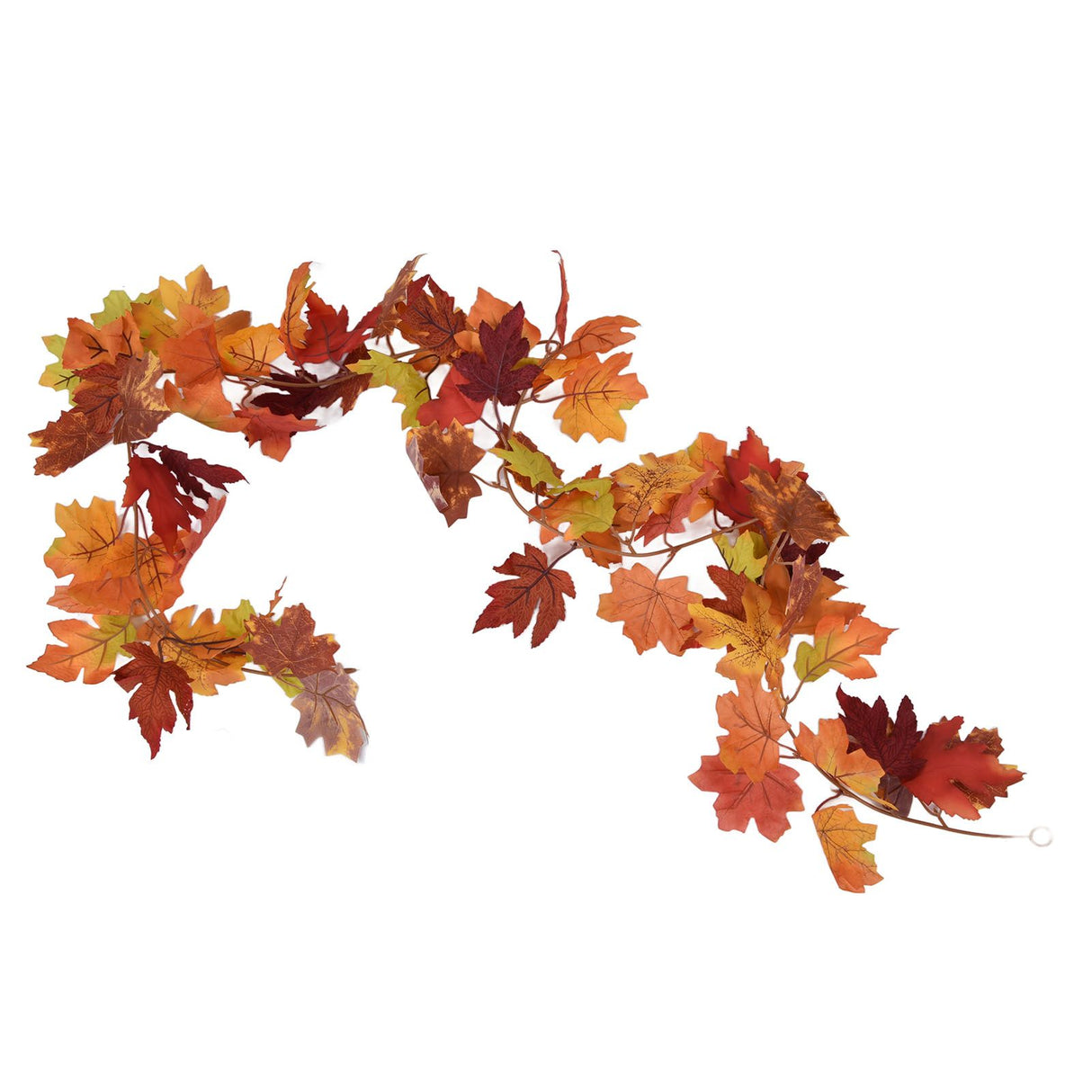 Decorative Artificial Maple Garland Fall Leaf Garland Decoration Thanksgiving Halloween Fake Maple VineTwo Leaf Maple Leaf 7 Leaf Loop