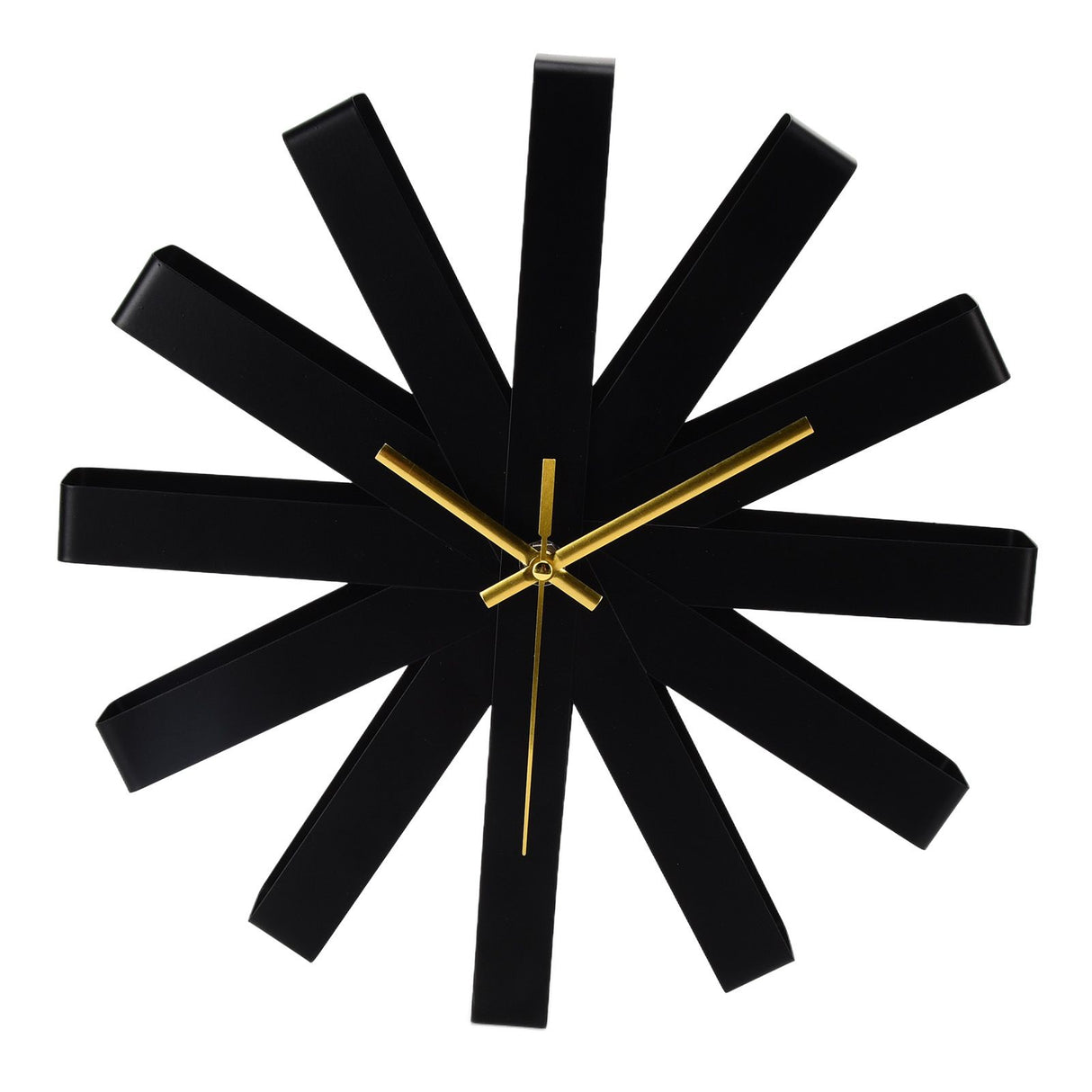 Living Room Clock Stainless Steel Silent Movement Creativity Wall Clock Modern DecorBlack
