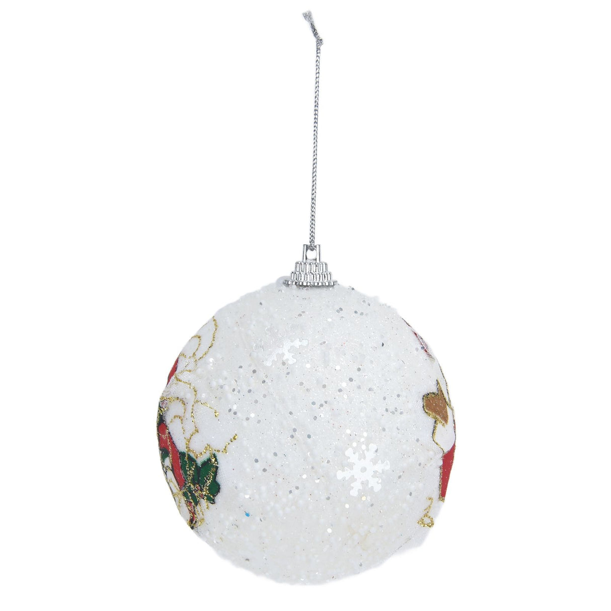 3PCS Christmas Ball Foam Hanging Christmas Tree Ornament for Festival Party DecorationWhite