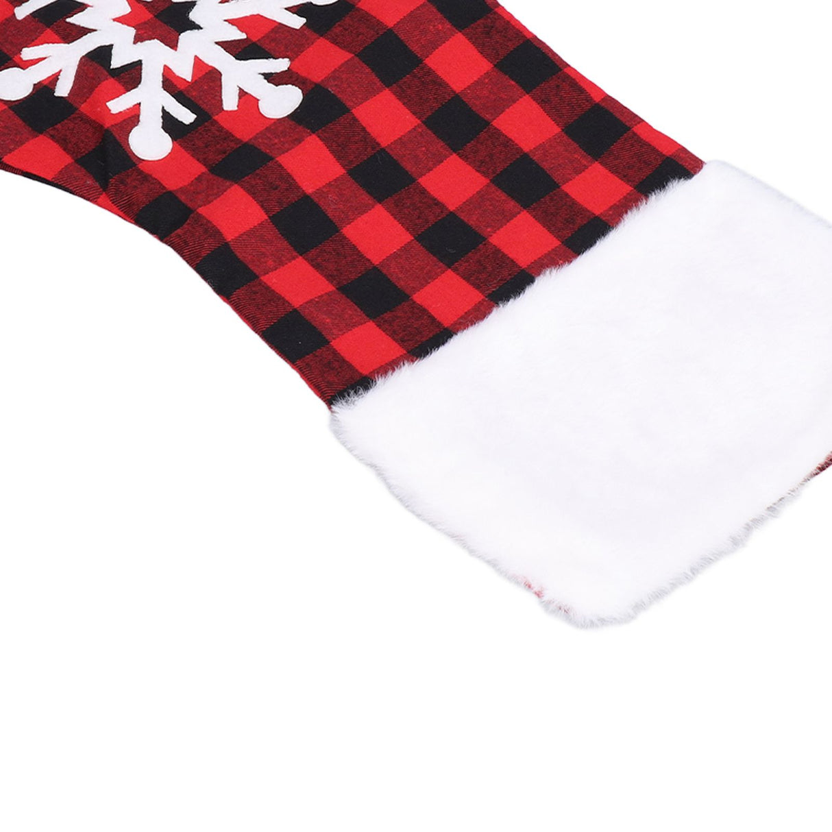 Christmas Stocking Gift Bags Cute Decals Large Capacity Exquisite Workmanship Brighter Color Large Christmas StockingSnowflake