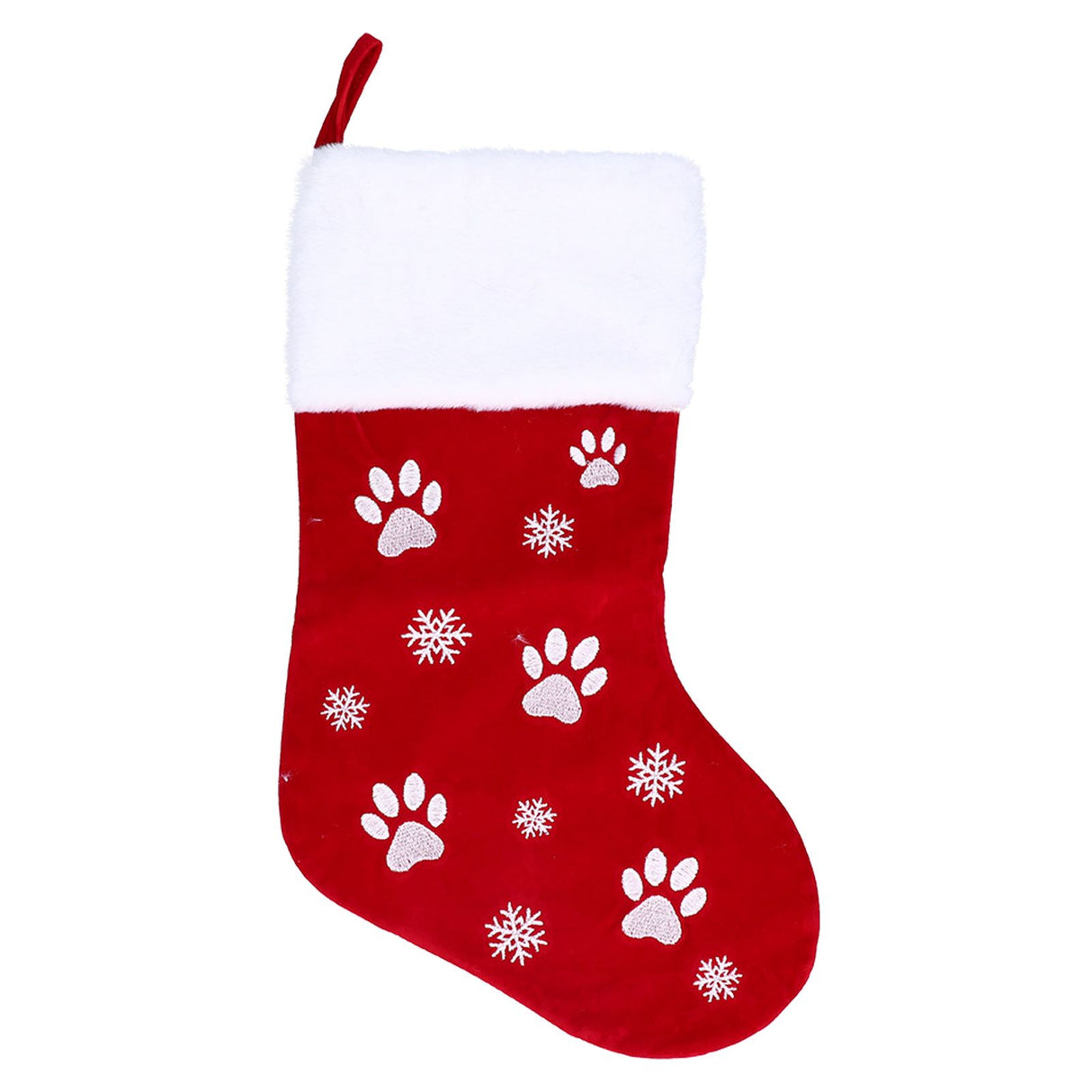 Christmas Stocking Gift Bag Xmas Tree Hanging Pendant Craft for Home Party Decorative OrnamentRed