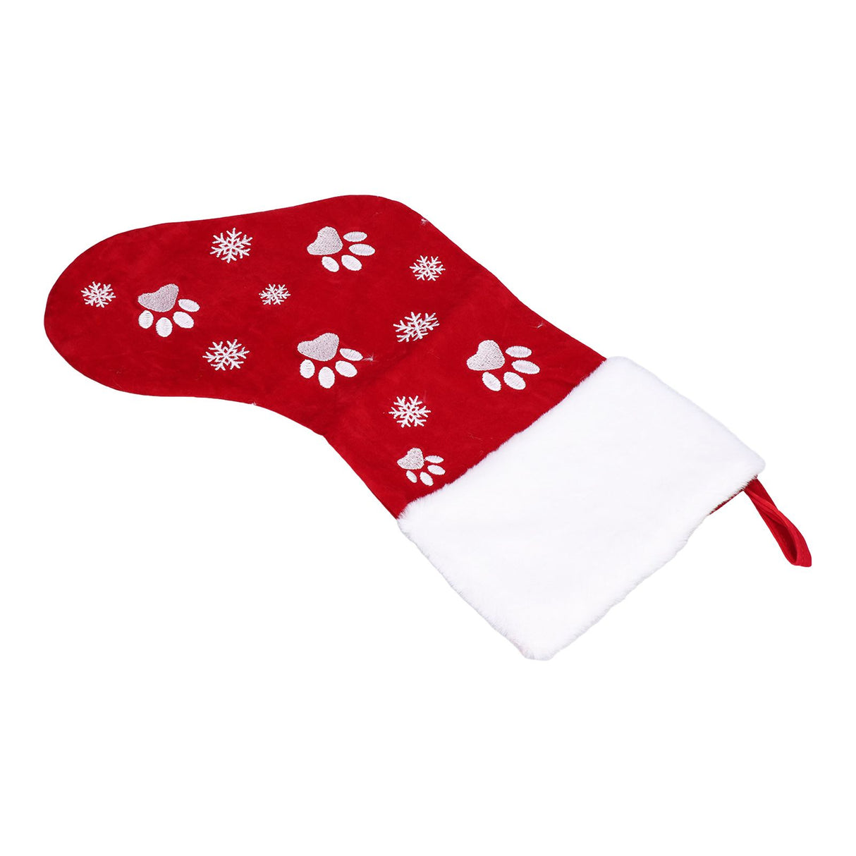 Christmas Stocking Gift Bag Xmas Tree Hanging Pendant Craft for Home Party Decorative OrnamentRed