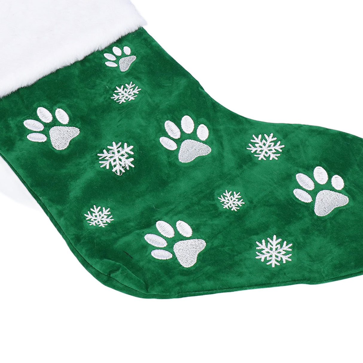 Christmas Stocking Gift Bag Xmas Tree Hanging Pendant Craft for Home Party Decorative OrnamentGreen
