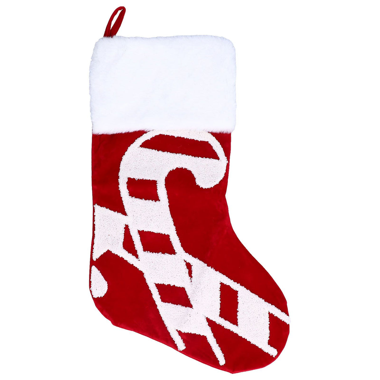 Cute Christmas Stocking Christmas Tree Ornament Gift Bag Christmas Fireplace Pendant for Festival DecorationWalking Stick