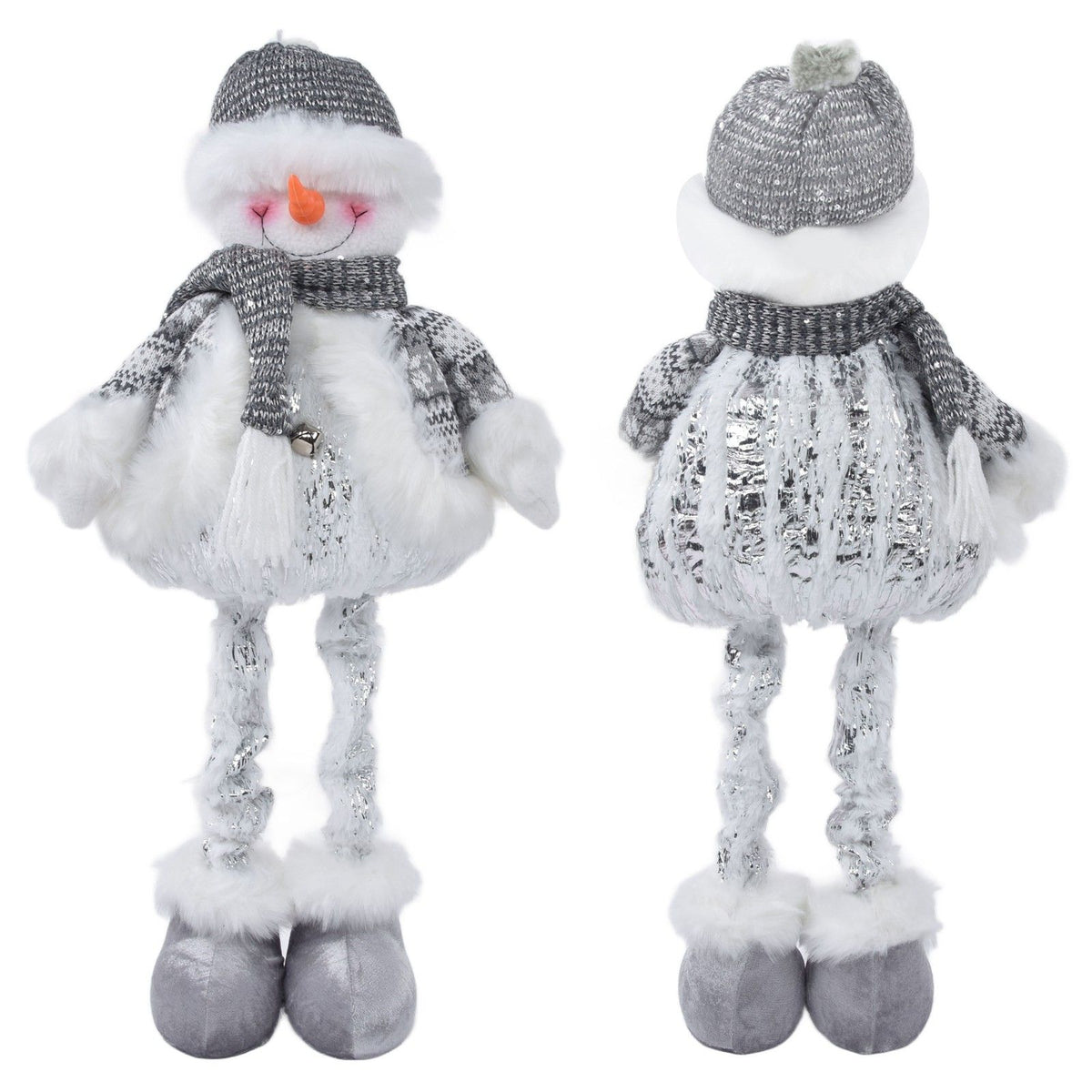 Retractable Snowman Dolls Christmas Ornaments Christmas Snowman Toy for Gifts Decoration