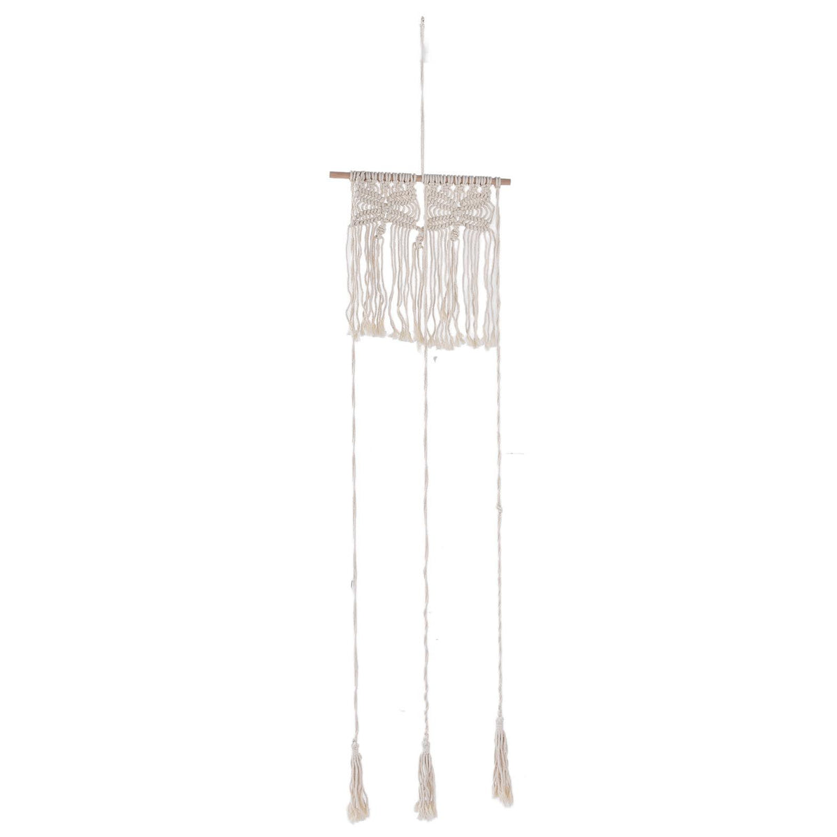 Boho Hat Wall Hanging Rack Cotton Rope Woven Bohemian Caps Holder for Home Office StudioType A
