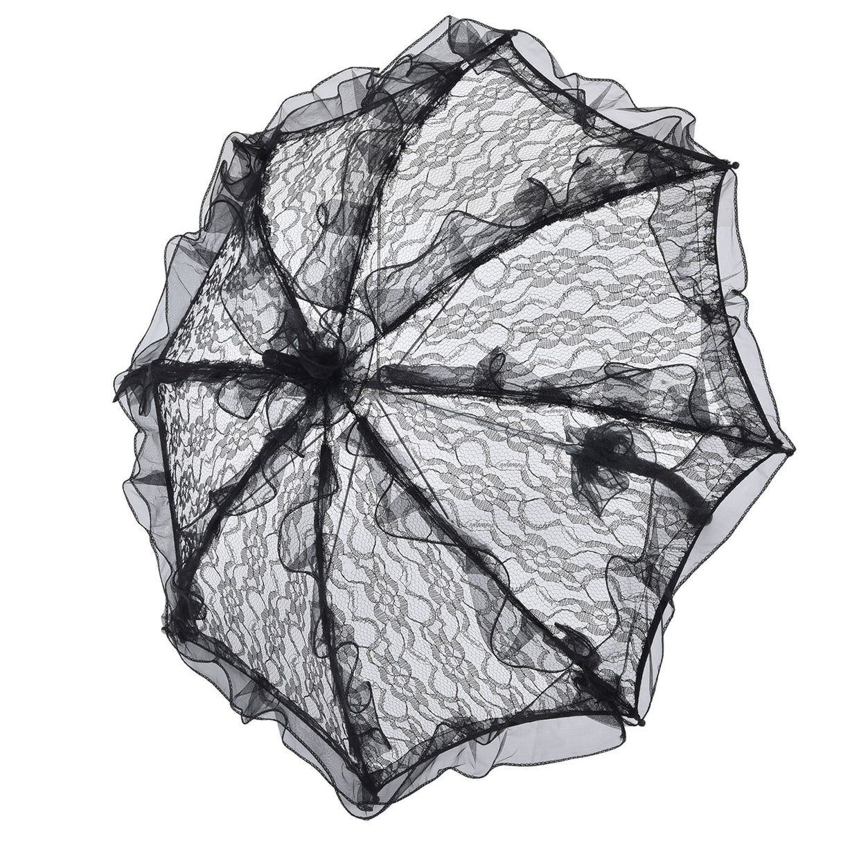 Elegant Lace Bride Umbrella Wedding Party Photography Decor Prop Lace Parasol Decoration