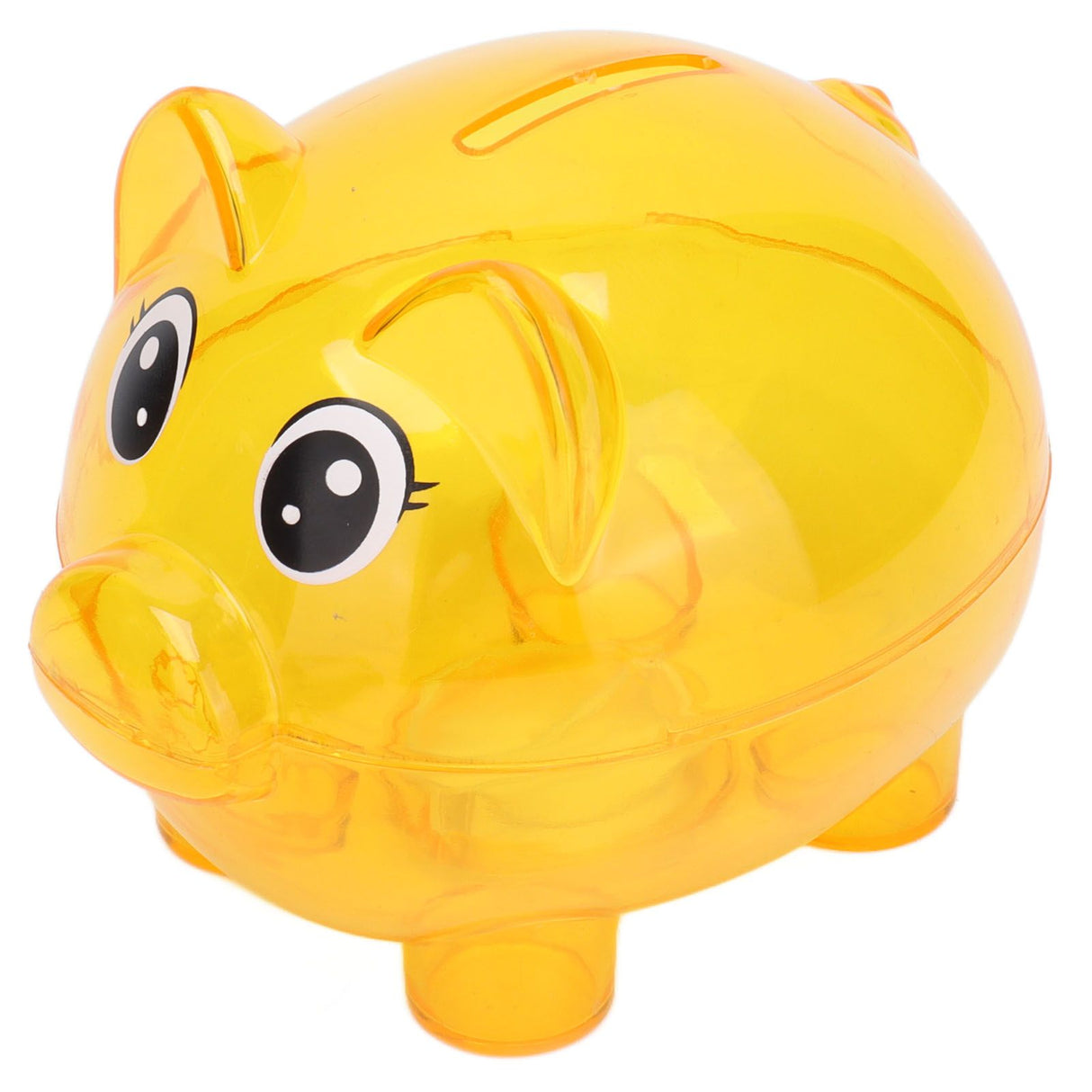 Transparent Plastic Money Saving Box Break Resistance Pig Shaped Piggy Bank for ChildrenL