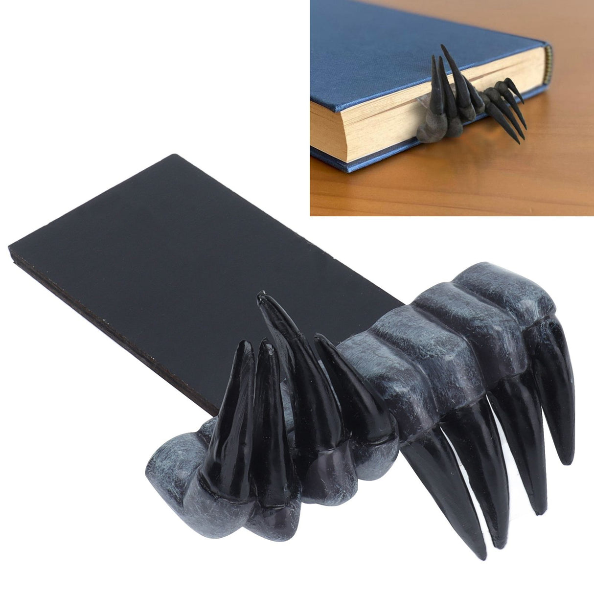 3D Devil's Hand Bookmark Innovative Synthetic Resin Tabletop Ornament Art Craft Stationery Gift
