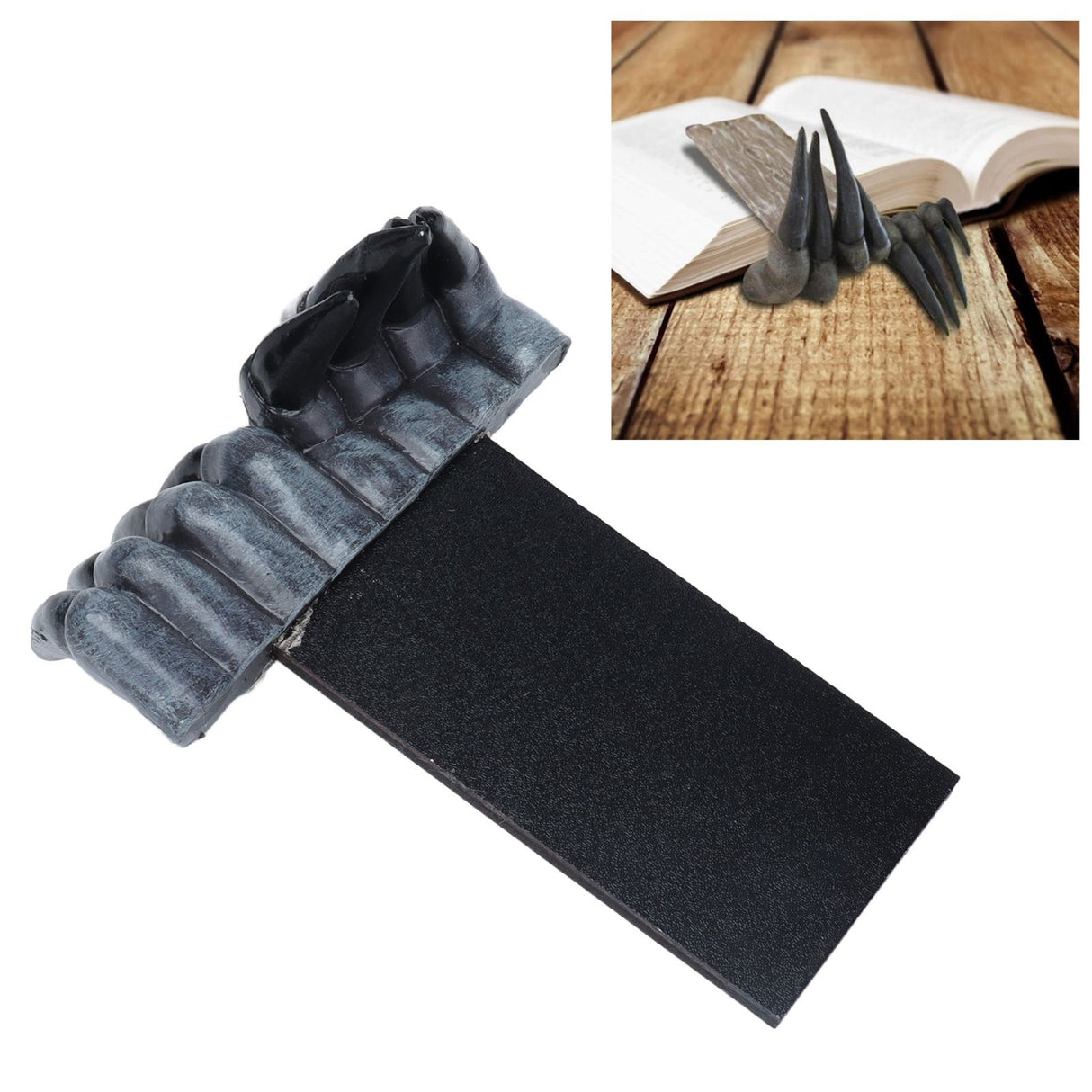 3D Devil's Hand Bookmark Innovative Synthetic Resin Tabletop Ornament Art Craft Stationery Gift