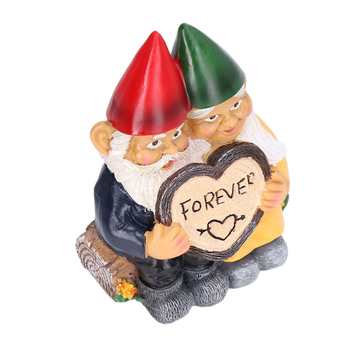 Garden Gnome Couple Statues Figurine Household Resin Art Home Desktop Dwarf Sculpture for Home Decor Ornaments