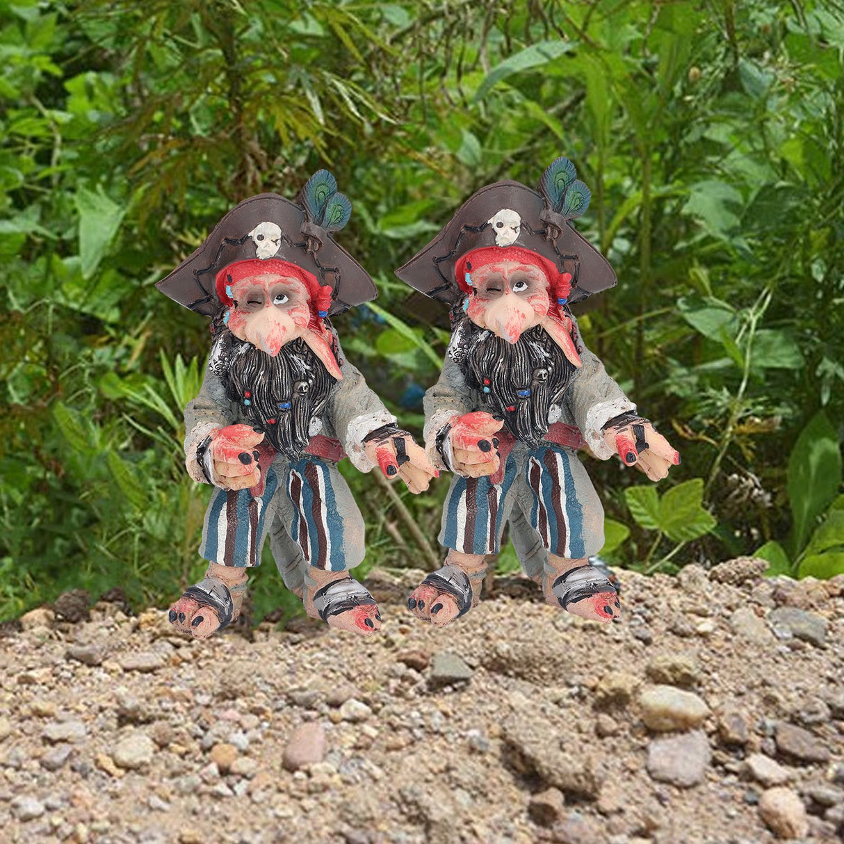 Mushroom Demon Statue Resin Garden Sculpture Desktop Lawn Courtyard Ornament for Home Decoration