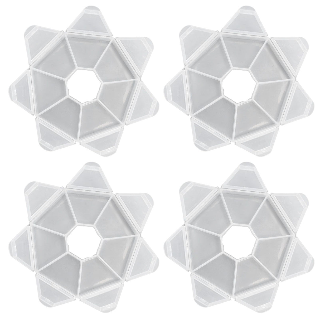 7 Grids Storage Box Clear Plastic Organizer Containers for Fishing Jewelry Pills