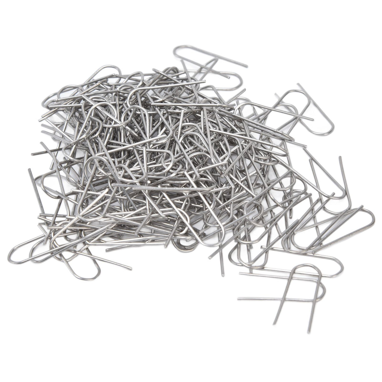 200 Pcs Wire Jump Rings Nickel Chromium Alloy U Shaped Ring Hook for Pendants Ceramic Jewelry Glass Melting