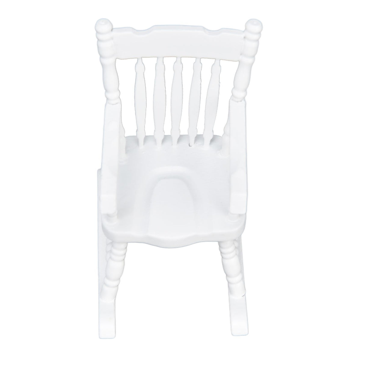 1:12 Dollhouse Chair Wood Doll House Miniature Rocking Chair White Mini Dollhouse Furniture