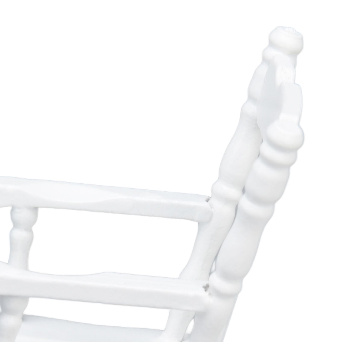 1:12 Dollhouse Chair Wood Doll House Miniature Rocking Chair White Mini Dollhouse Furniture