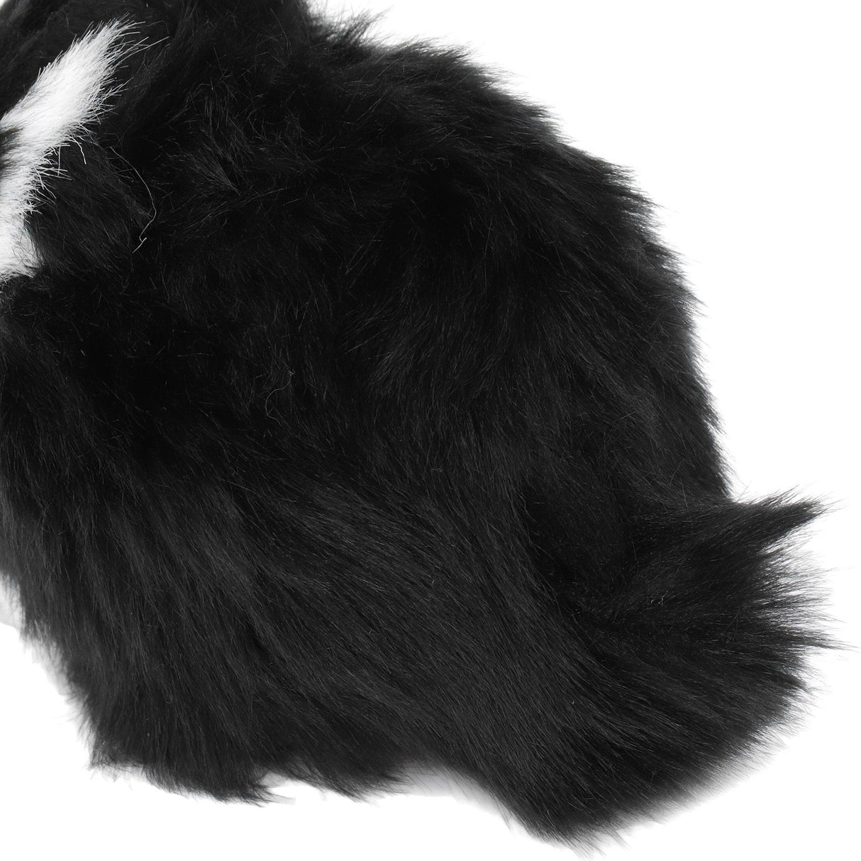 Miniature Plush Rabbits Plastic Plush Material Soft Comfortable Durable Rabbits Stuffed Doll for Table DecorationBlack