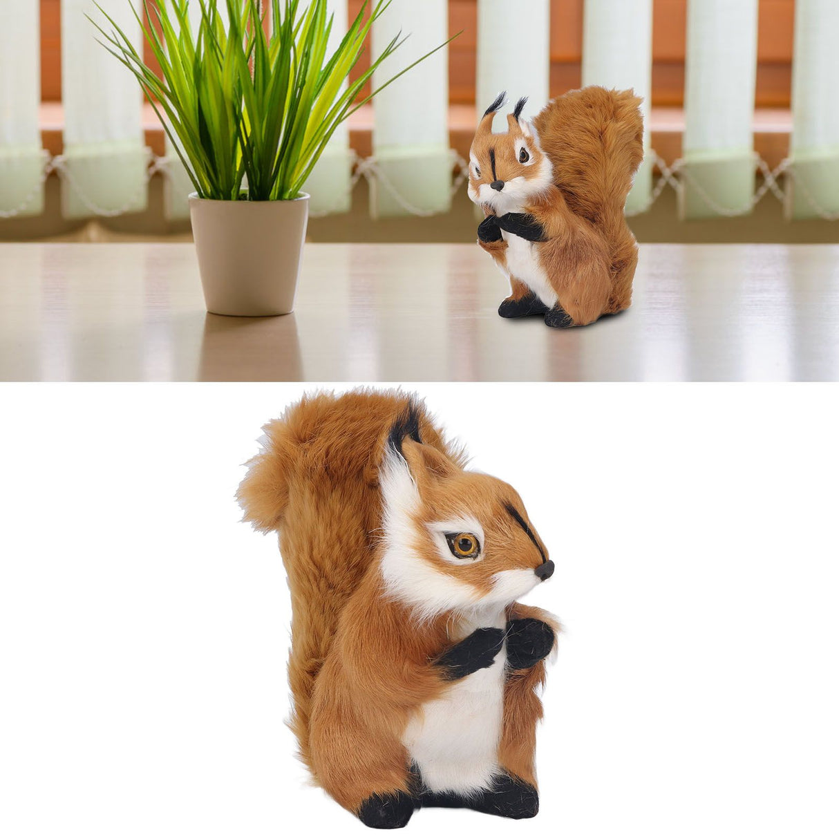 Simulation Squirrel Large Cute Lifelike Simulation Squirrel Crafts Decorations Garden Ornament