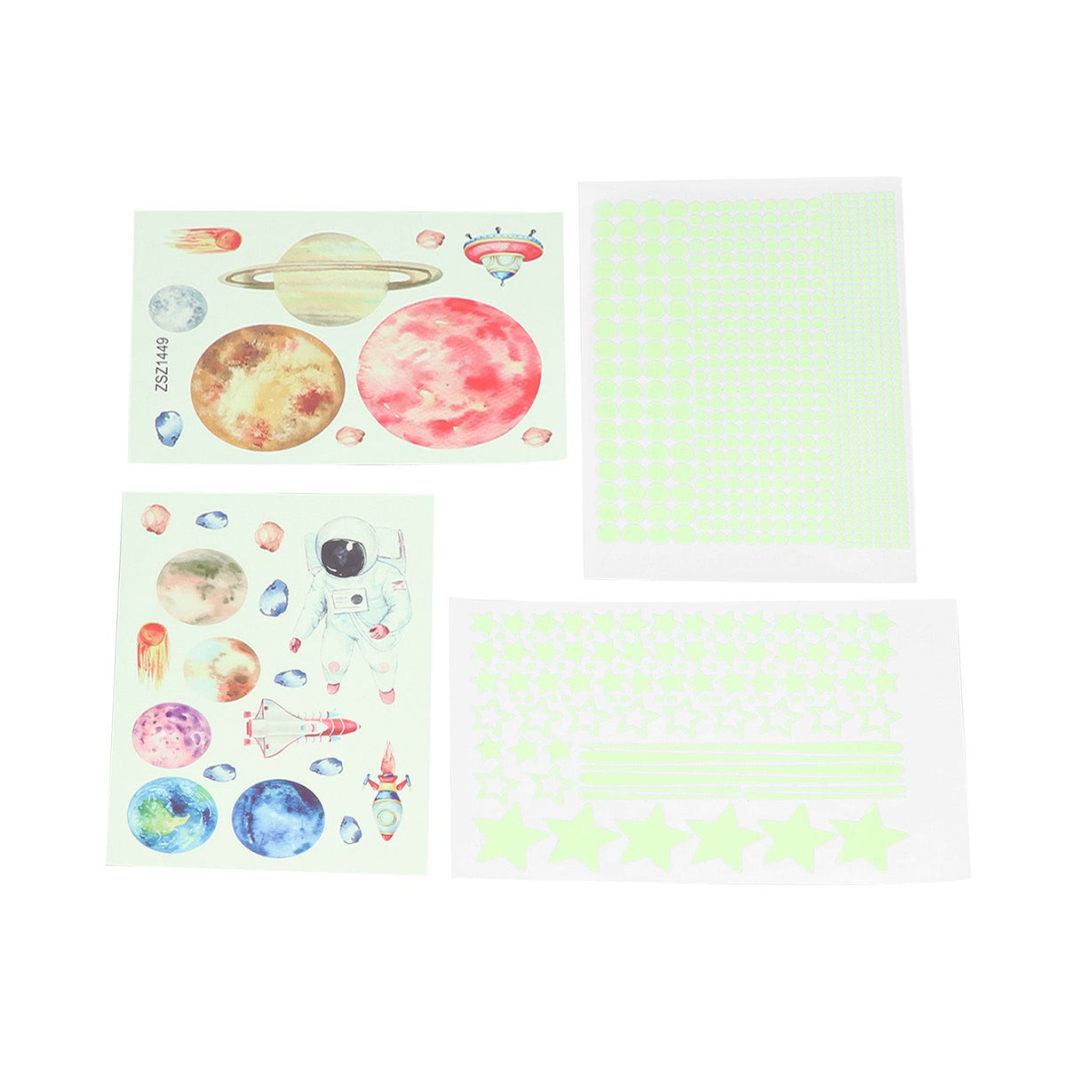 Glowing Star Luminous Wall Sticker Harmless PVC Wall Paper for Office Bedroom Decoration