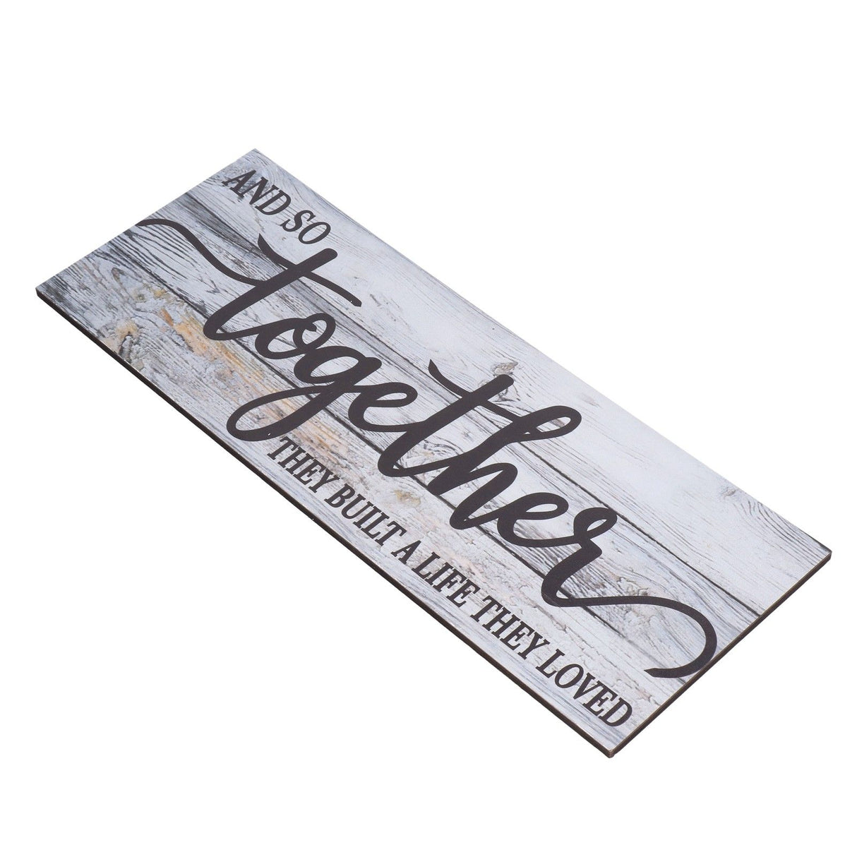 Wooden Wall Sign Together Word Durable Waterproof Odorless Boxwood Lightweight Simple Design Portable Wood Wall Decor