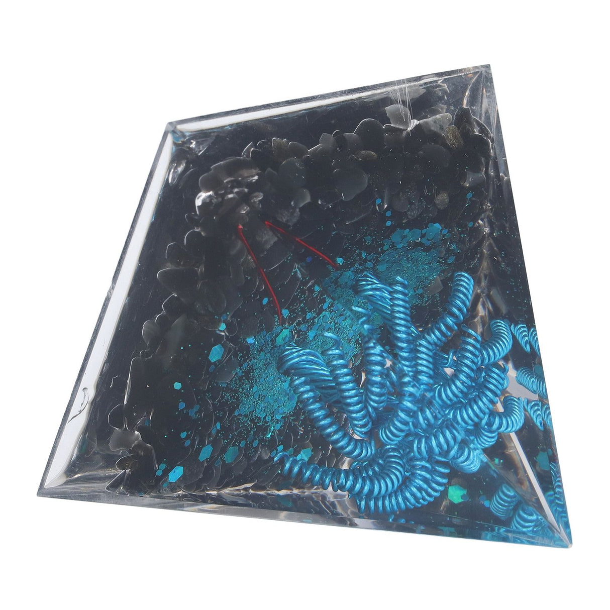 Orgone Pyramid Energy Generation Peaceful Exquisite Healing Energized Gemstones Pyramids for Home Offices Bedroom