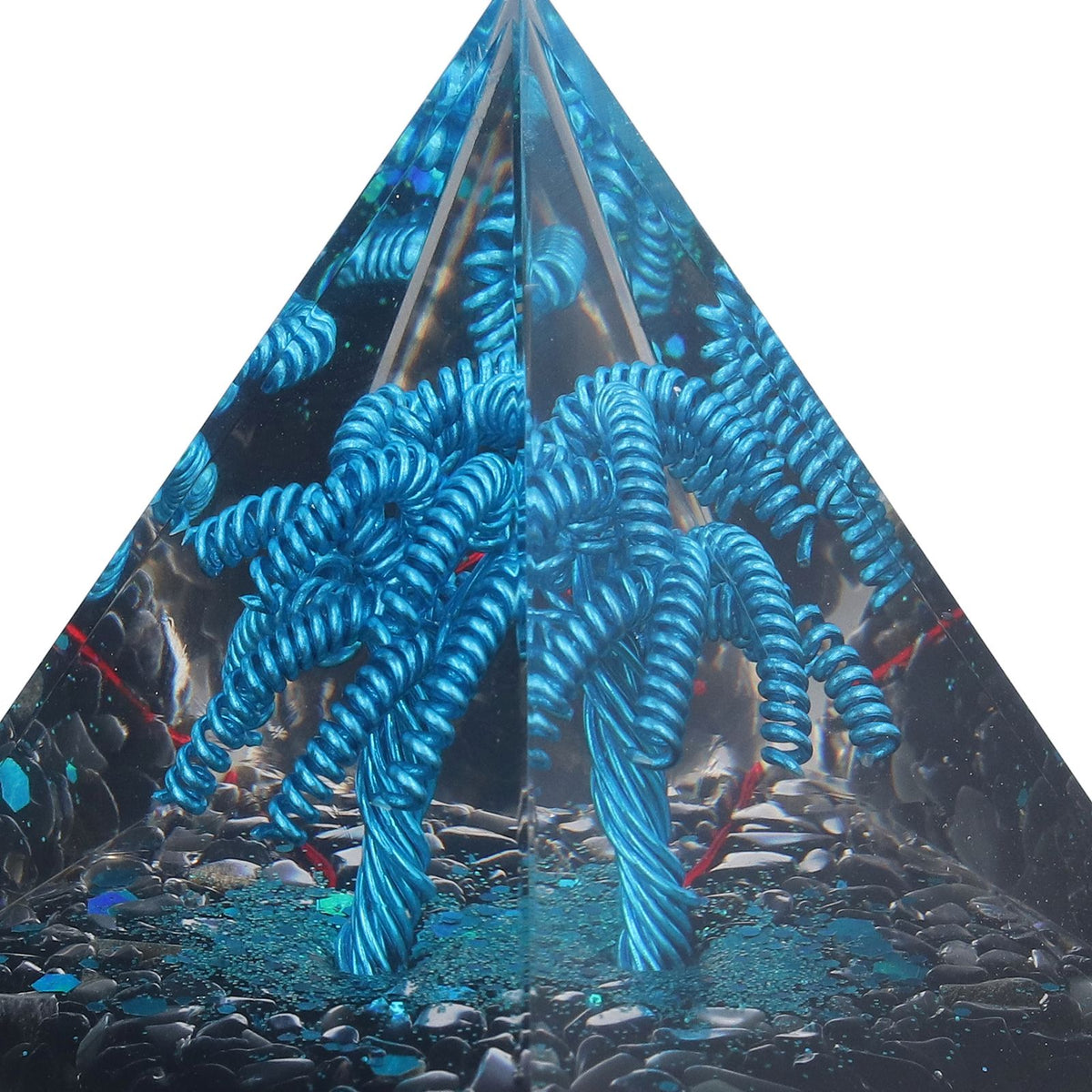 Orgone Pyramid Energy Generation Peaceful Exquisite Healing Energized Gemstones Pyramids for Home Offices Bedroom