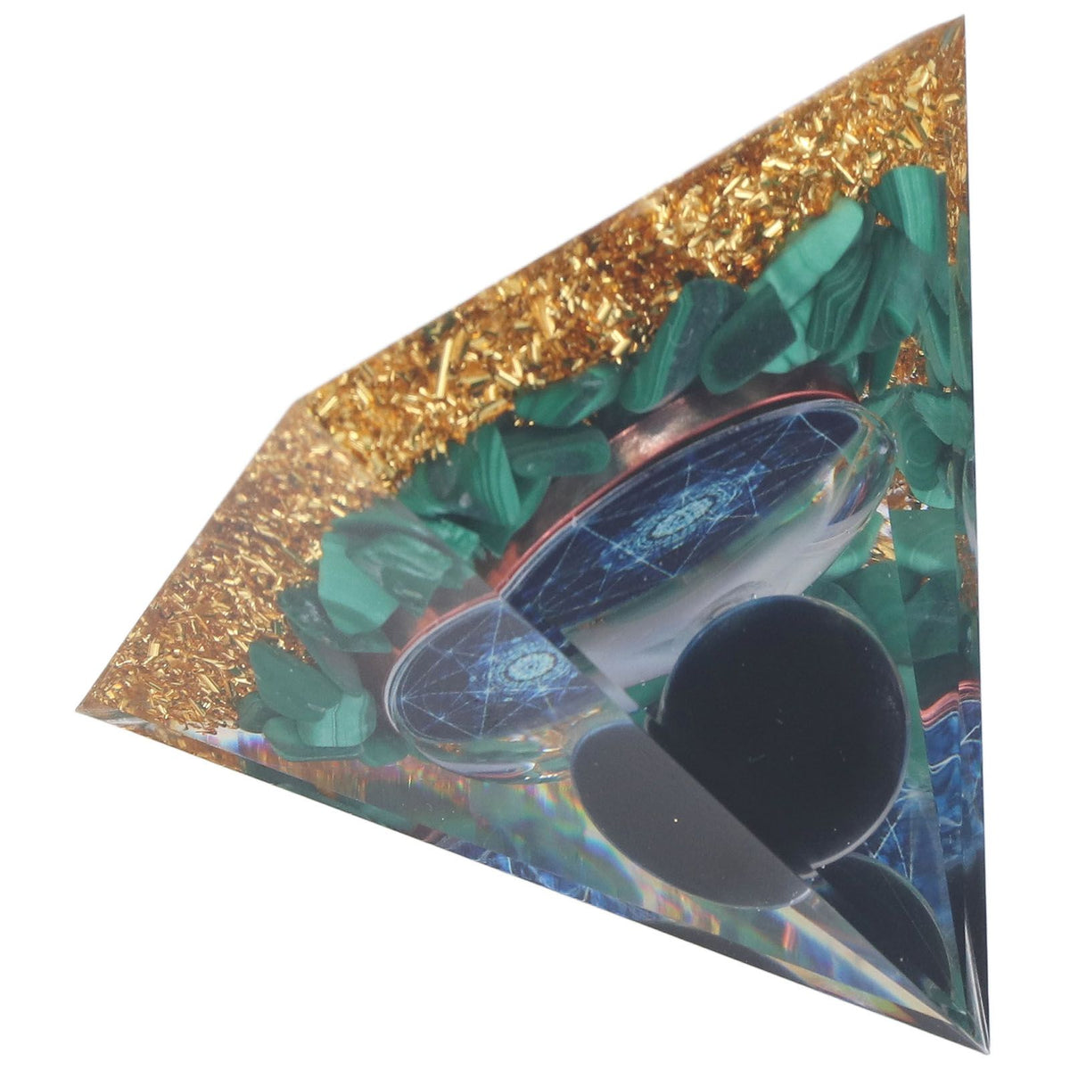 Orgone Pyramid Exquisite Healing Energized Gemstones Pyramids for Home Offices Bedroom