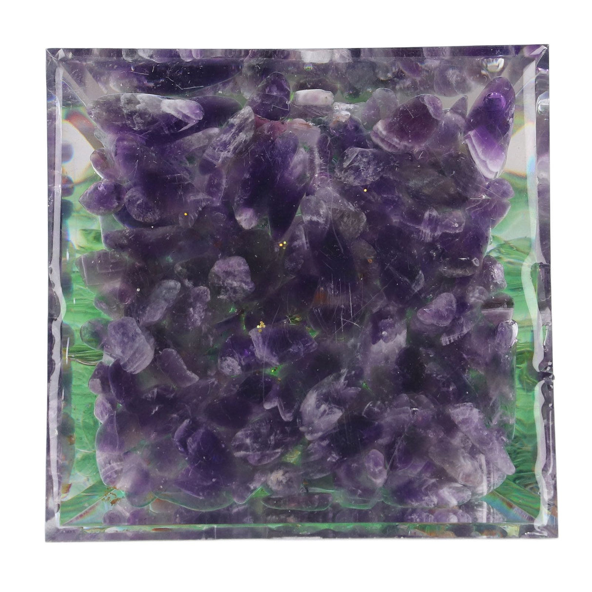 Crystal Pyramid Orgone Pyramid Home Handicraft Ornaments for Energy Healing Calmness