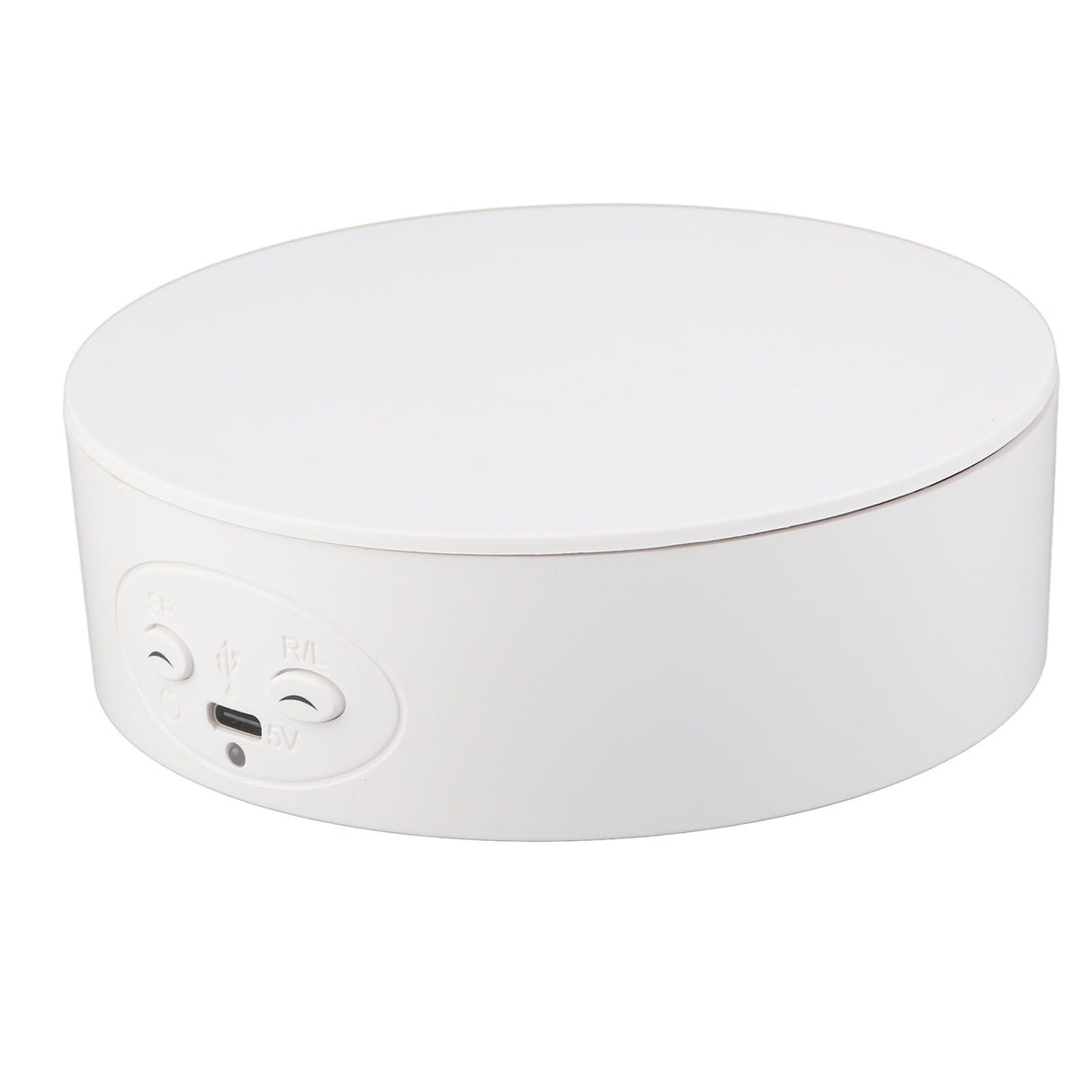 360 Degree Rotating Display Stand Maximum Load 6.6lb Electric Rotating Turntable for Wine Bottles Cosmetics WatchesWhite
