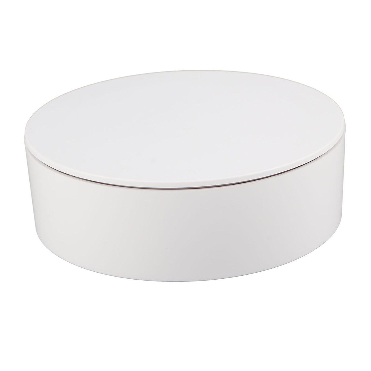 360 Degree Rotating Display Stand Maximum Load 6.6lb Electric Rotating Turntable for Wine Bottles Cosmetics WatchesWhite