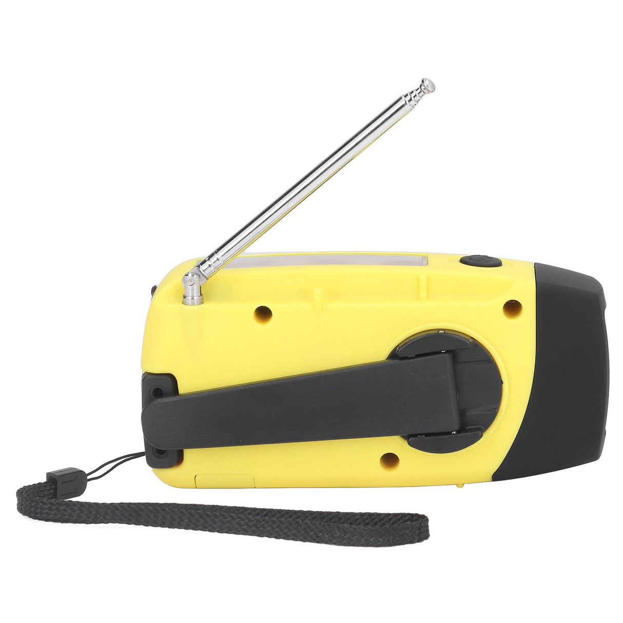 Hand Crank Solar Radio Multifunctional Emergency Radio LED Radio with Flashlight for Outdoor CampingYellow Japanese