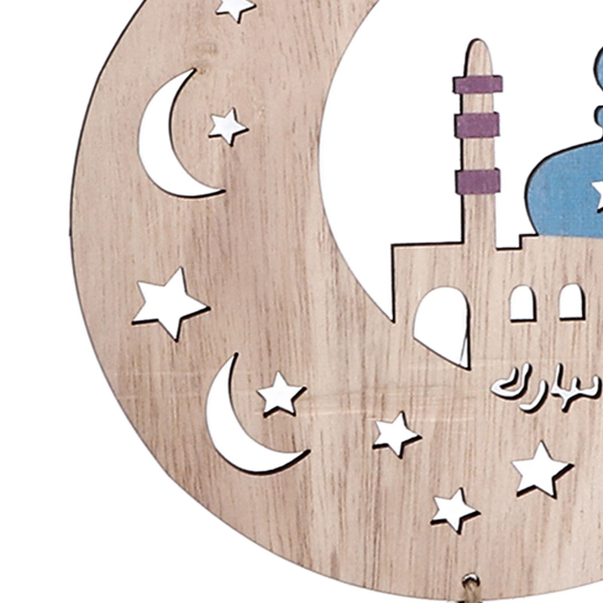 2pcs Moon Eid Hanging Decoration Eid Al‑Fitr Ornaments Decorations Pendant Crafts for Home JM00467