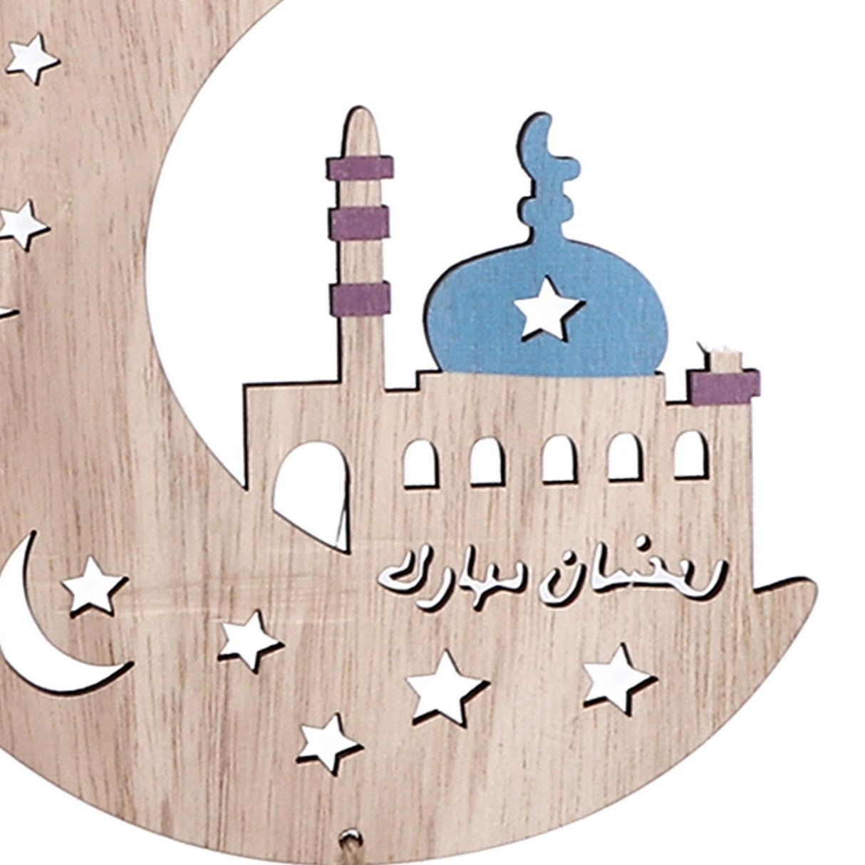2pcs Moon Eid Hanging Decoration Eid Al‑Fitr Ornaments Decorations Pendant Crafts for Home JM00467