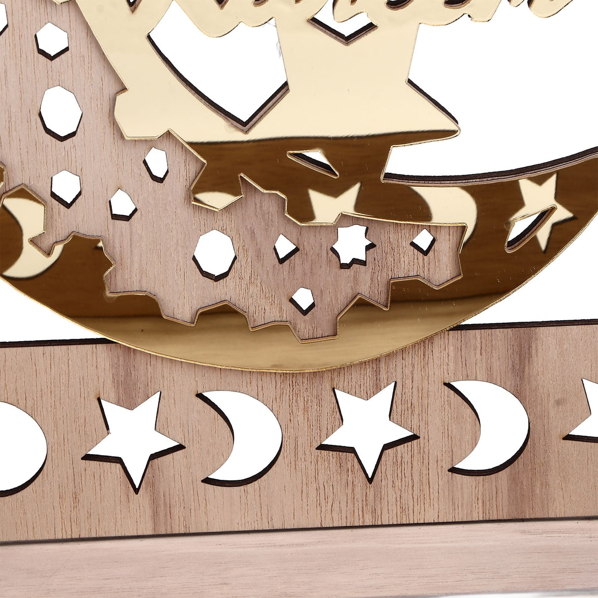 Food Tray Boxwood Dessert Holding Plate Party Serving Tableware with Eid Decoration for Dining Table