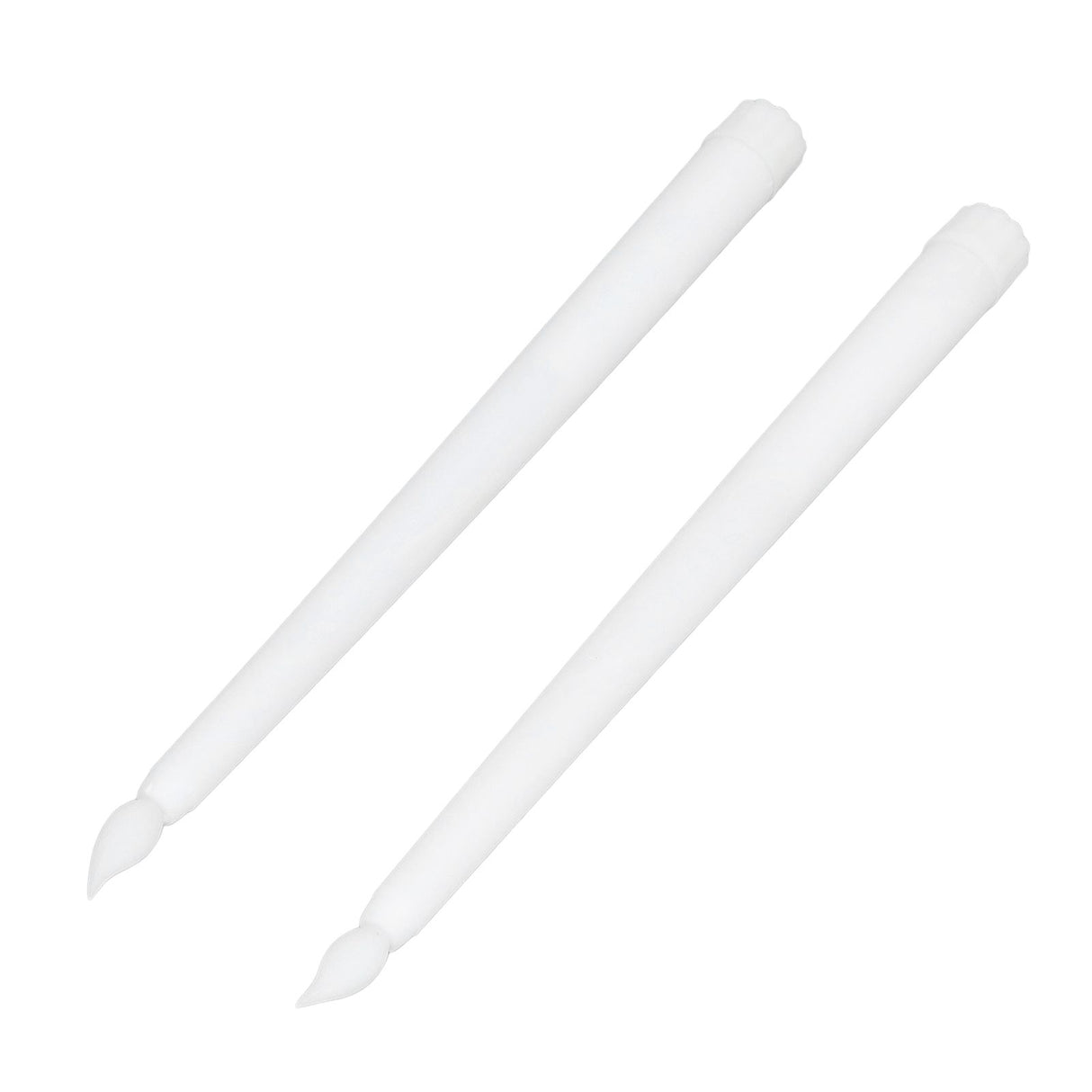 2pcs LED Taper Candles Battery Powered Flameless LED Candle Sticks for Festival Wedding Birthday Party White Shell