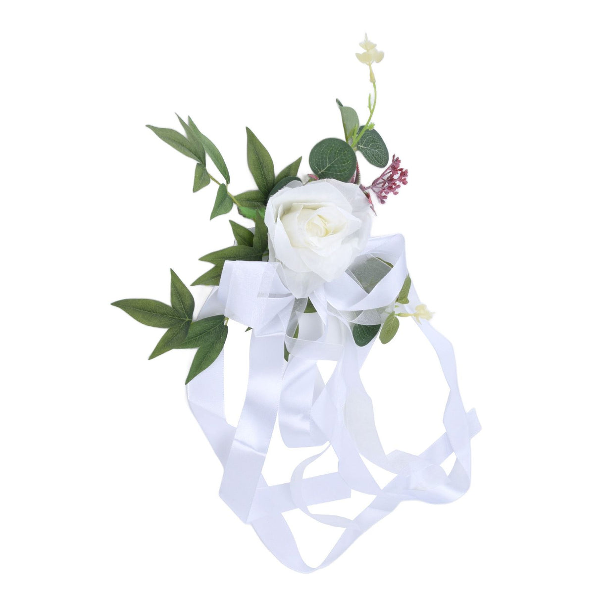 Wedding Chair Flower Nordic Style Simulation Wedding Chair Decoration for Photography Props Birthday Party Decor White