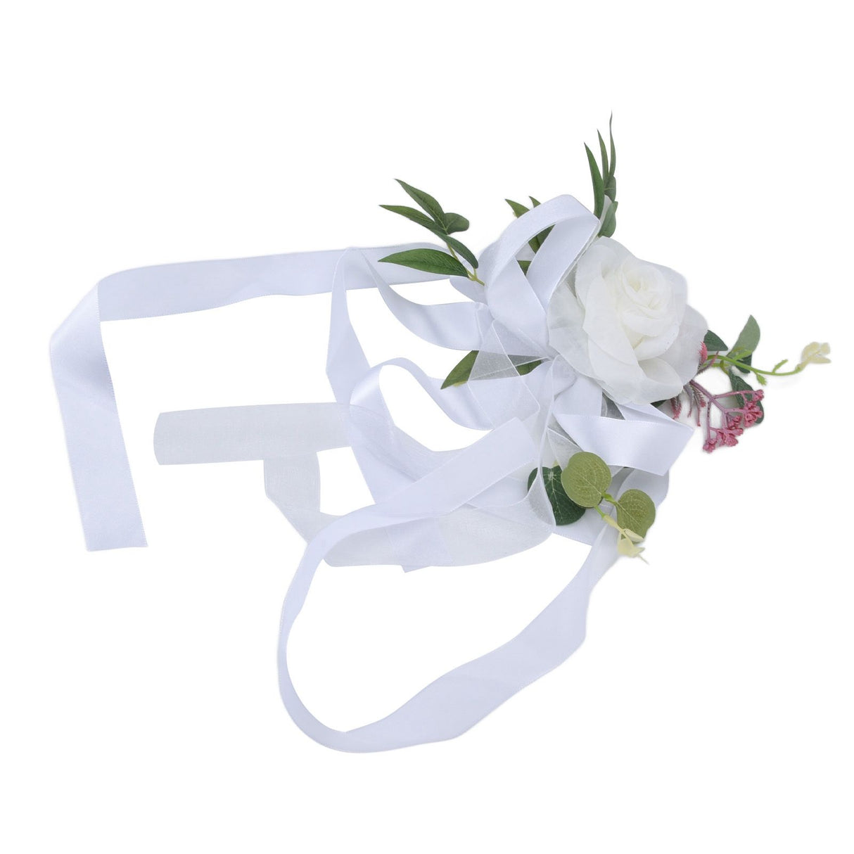 Wedding Chair Flower Nordic Style Simulation Wedding Chair Decoration for Photography Props Birthday Party Decor White