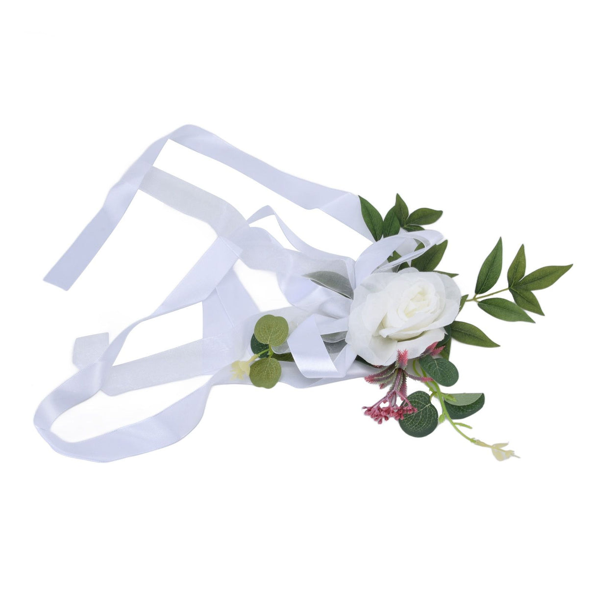 Wedding Chair Flower Nordic Style Simulation Wedding Chair Decoration for Photography Props Birthday Party Decor White