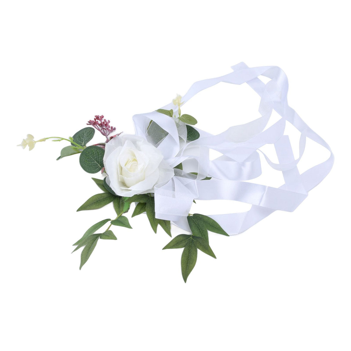 Wedding Chair Flower Nordic Style Simulation Wedding Chair Decoration for Photography Props Birthday Party Decor White