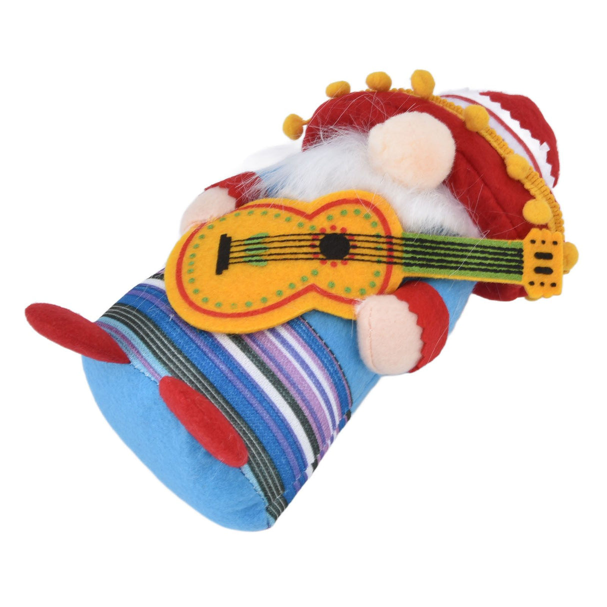 Dwarf Doll Cute Soft Lucky Prevent Fading Festival Gnomes with Musical Instruments for Halloween Props and Party Guitar Boy