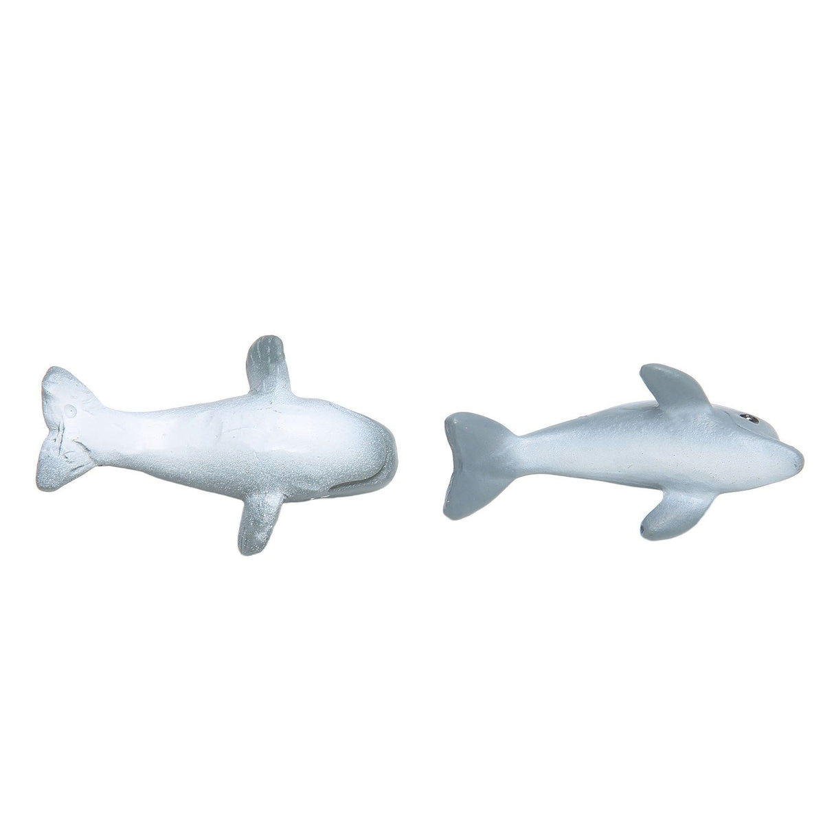 2PCS Whale Ornament Cute Whale Look Modern Style Whale Figurine Resin Ornament for Home Decoration Mini Garden Cake