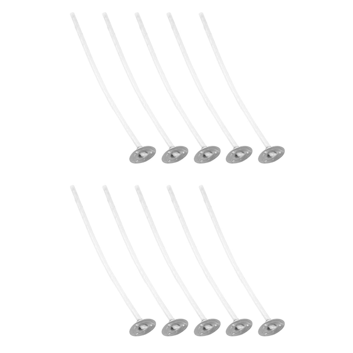 50Pcs Candle Wicks Pre Waxed Cotton Core Wicks with Base for DIY Scented Candle Making 8cm / 3.1in