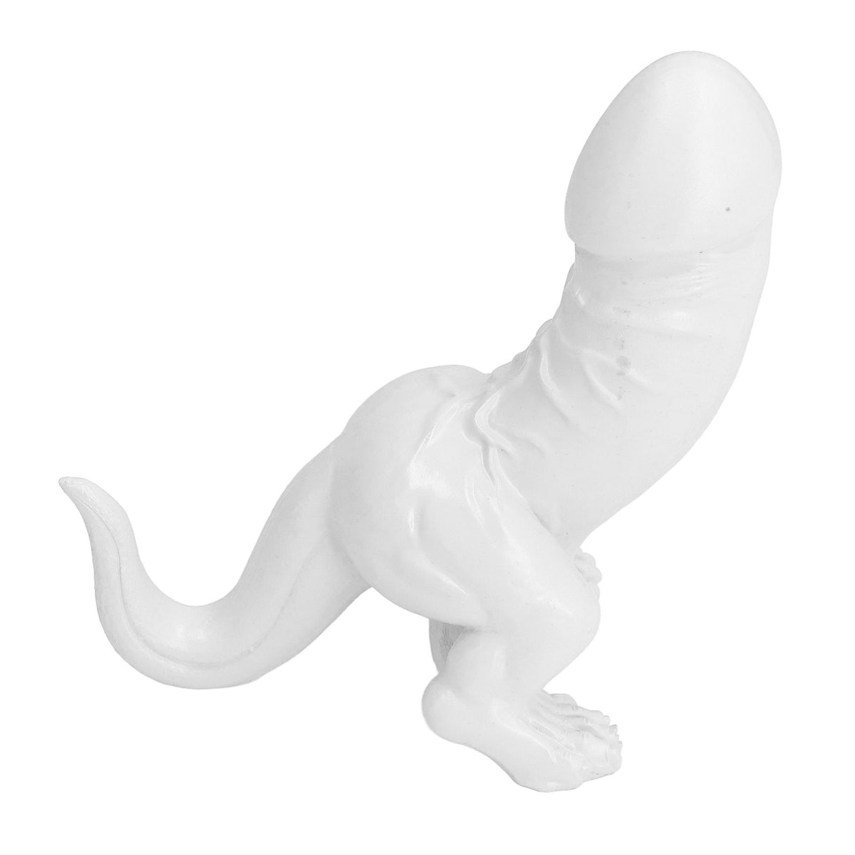 Dinosaur Ornament High Simulation Adult Spoof Resin Dinosaur Decoration for Home Decoration Bedroom Decoration White