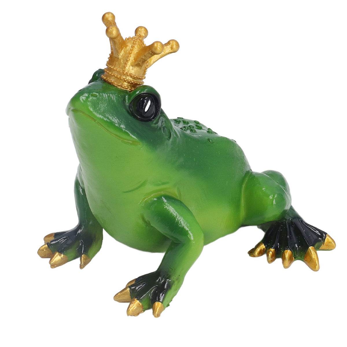 Frog Figurine Sculpture Lifelike Cute Synthetic Resin Desktop Statue Ornament for Kitchen Bedroom Garden