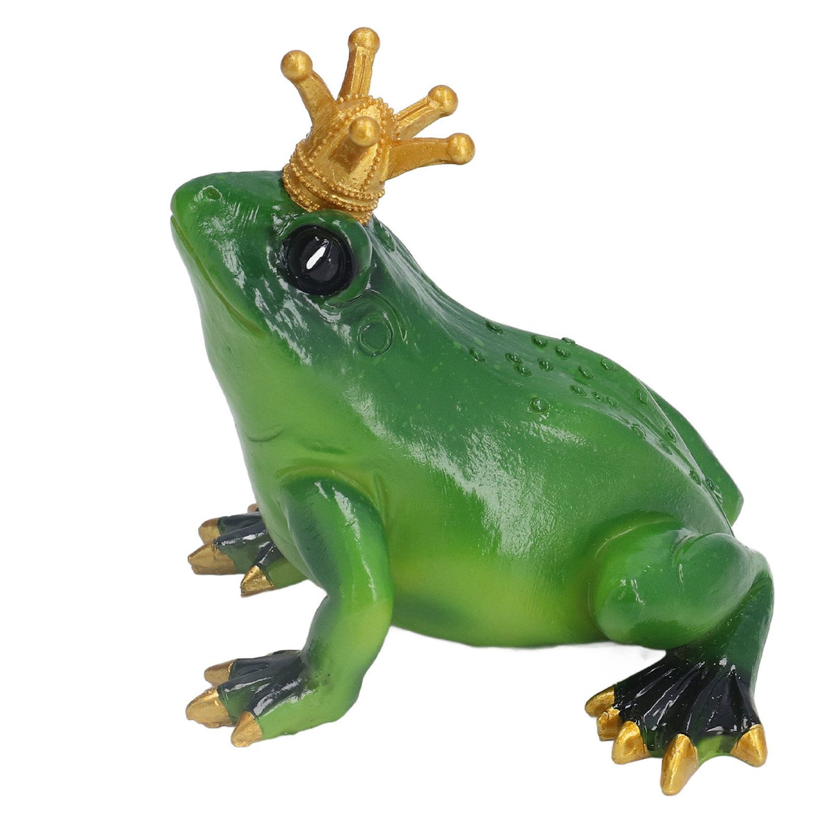 Frog Figurine Sculpture Lifelike Cute Synthetic Resin Desktop Statue Ornament for Kitchen Bedroom Garden