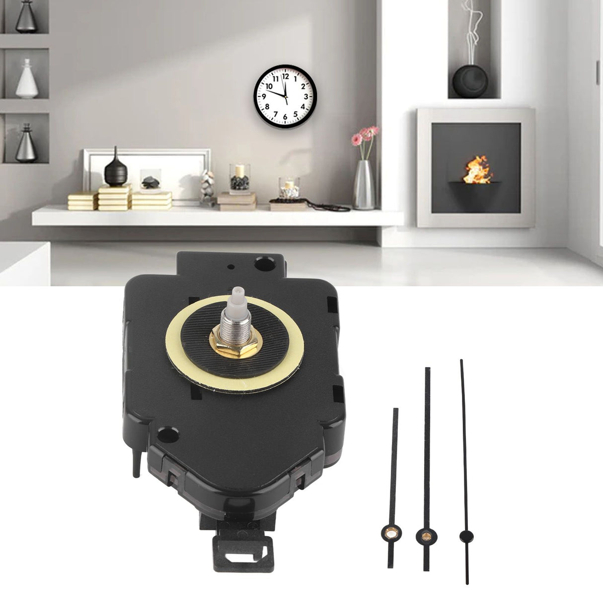 DIY Movement Kits Battery Power Supply Accurate Timekeeping Quiet Noiseless ABS Plastic Pendulum Type Movement Kit