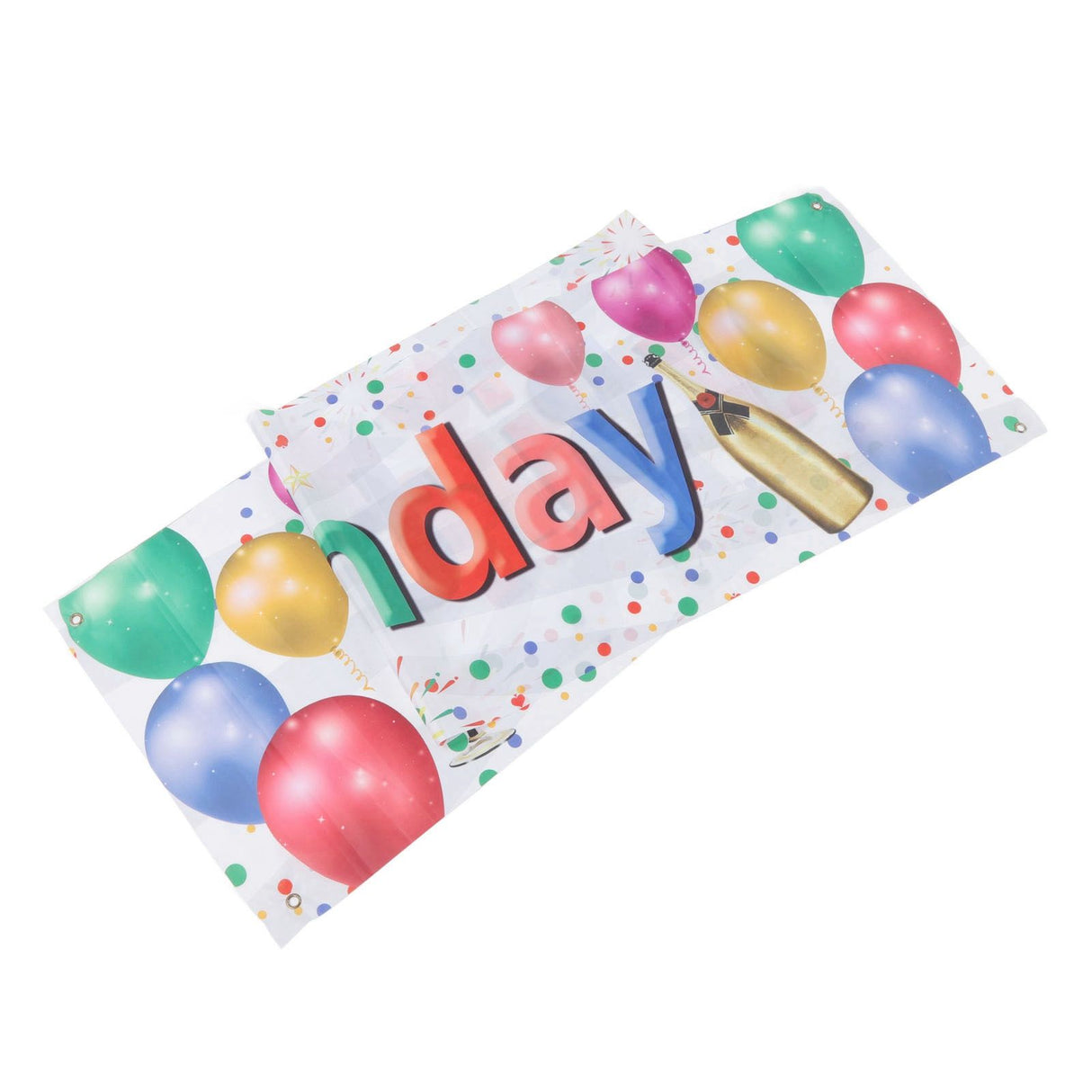 Happy Birthday Decorations Backdrop Balloon Fireworks Champagne Happy Birthday Yard Sign for Birthday Party