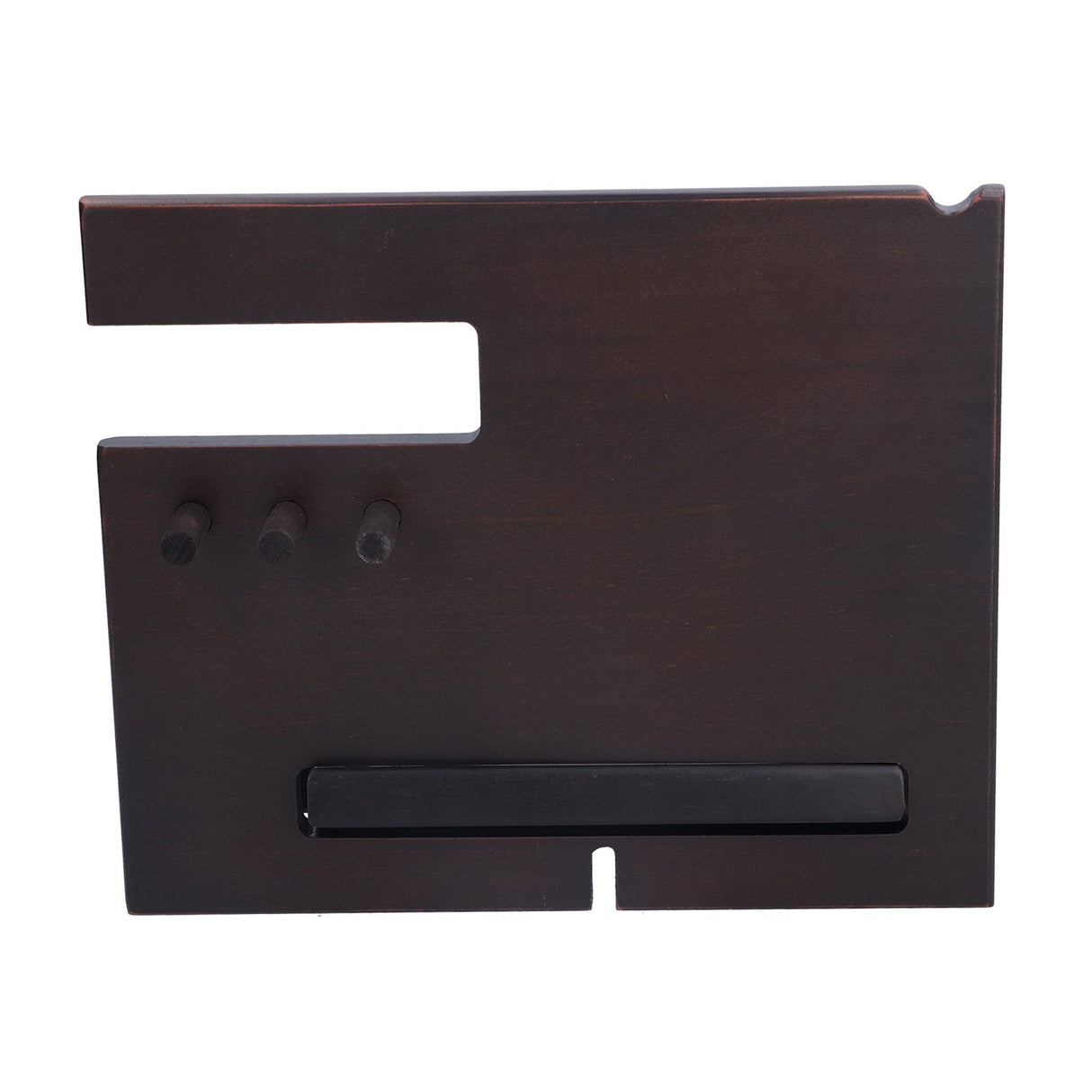 Wooden Mobile Phone Base Multifunctional Keychain Holder Storage Rack for Home Office